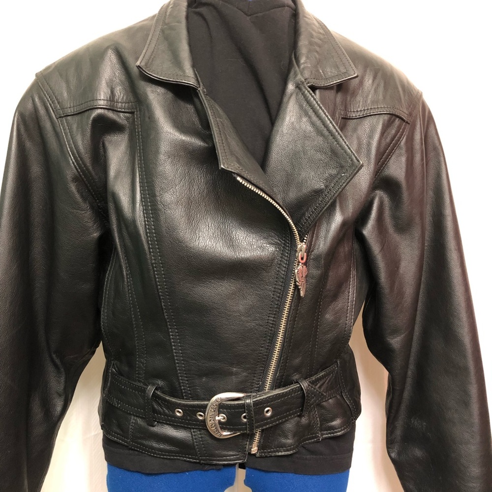 Harley Davidson Studded Black Leather Jacket